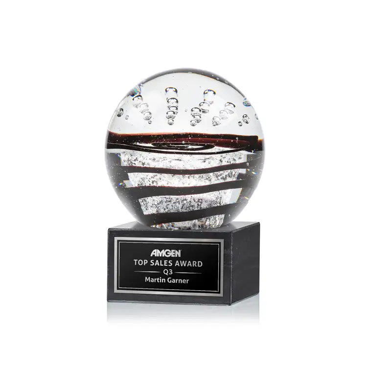 Serenity Award on Square Marble Base - Laser Engraving #2
