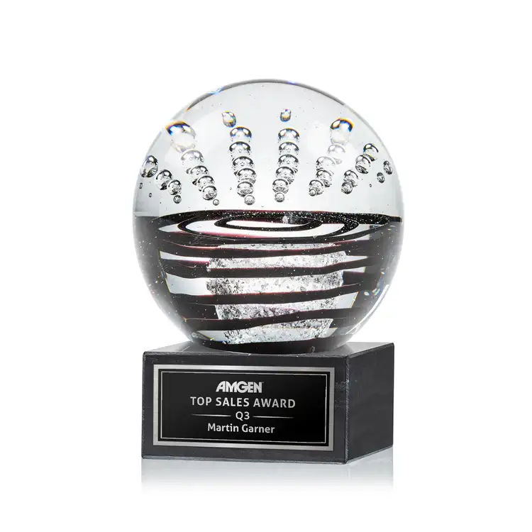 Serenity Award on Square Marble Base - Laser Engraving #3