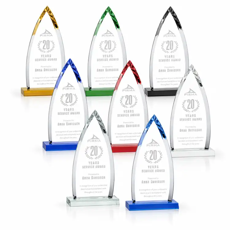 Trophée Shildon en cristal Starfire - Gravure