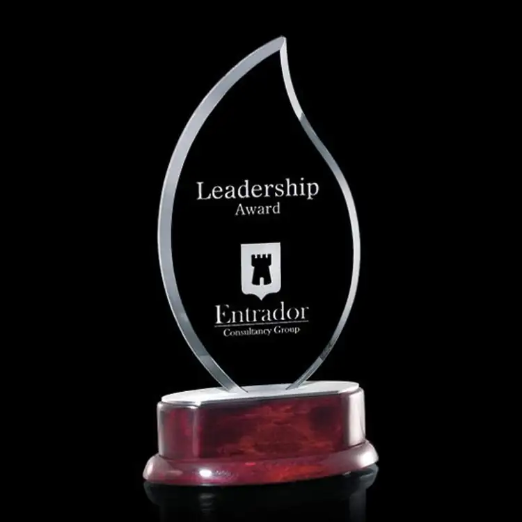 Shoreham Jade Glass Award - Deep Etch
