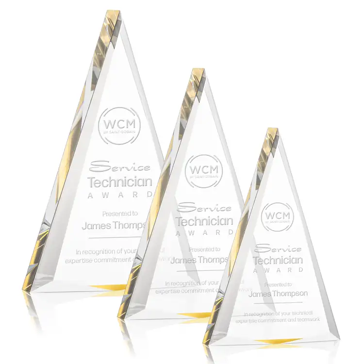 Shrewsbury Acrylic Award - Laser Engraving