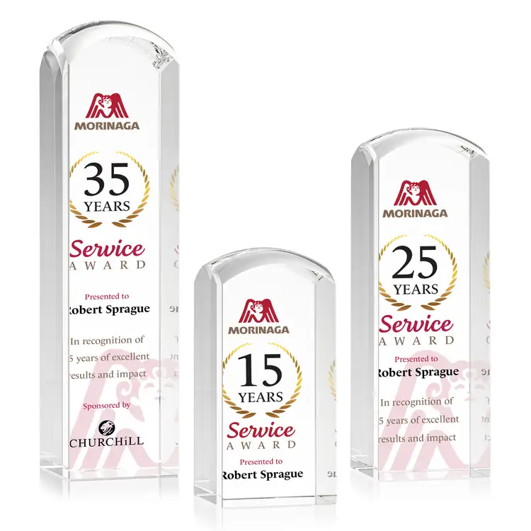 Silkwood Optical Crystal Award - Multicolor
