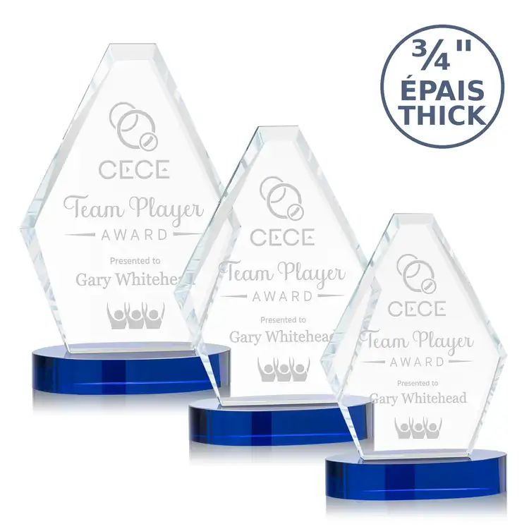 Sloane Optical Crystal Award on Sapphire Base