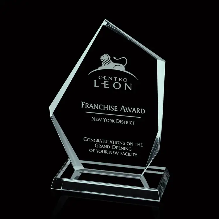 Trophée Sovereign en verre jade #3
