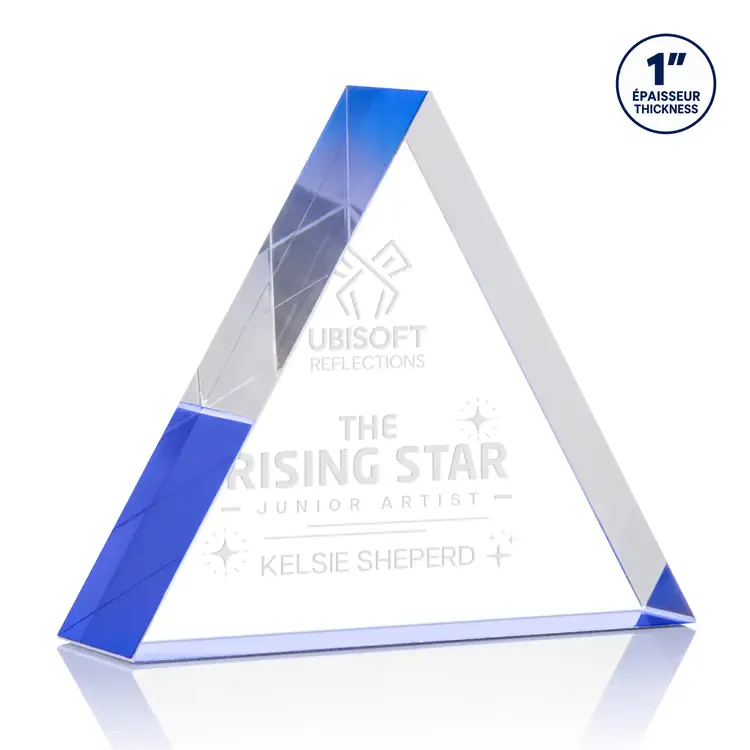 Spartan Acrylic Award - Triangle - Laser Engraving #4