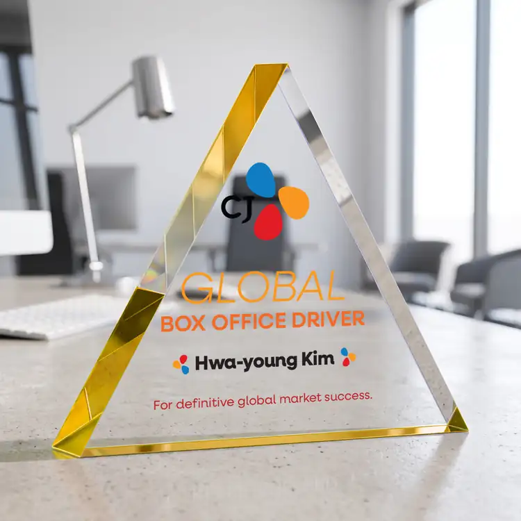 Spartan Acrylic Award - Triangle - Multicolor #7