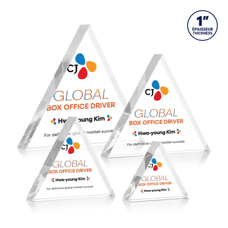 Spartan Acrylic Award - Triangle - Multicolor