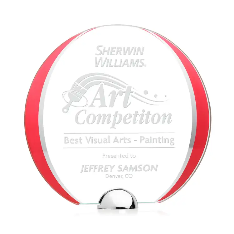 Stanton Starfire Crystal Award - Deep Etch #5