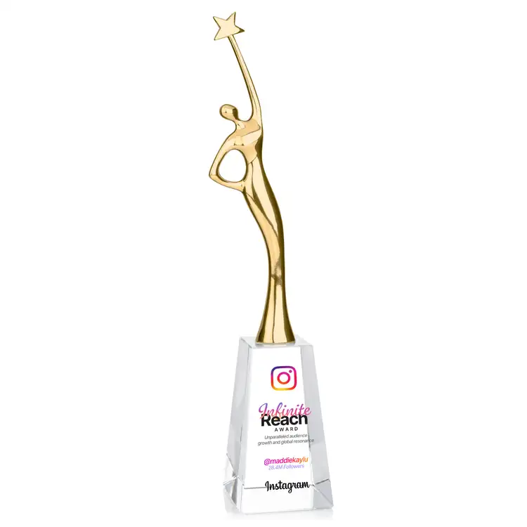 Star Goddess Metal and Crystal Award - Multicolor #3
