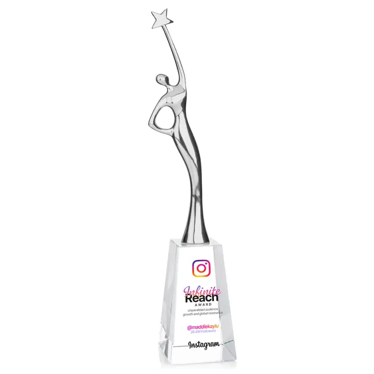 Star Goddess Metal and Crystal Award - Multicolor #5
