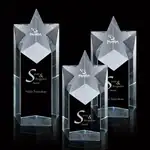 Trophée Star Tower en cristal - Gravure