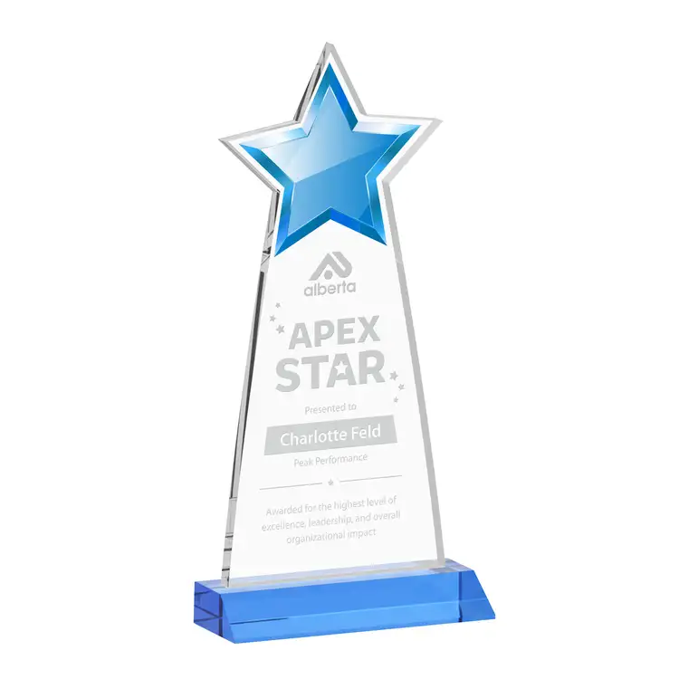 Starlite Award - Starfire Crystal - Engraved #10