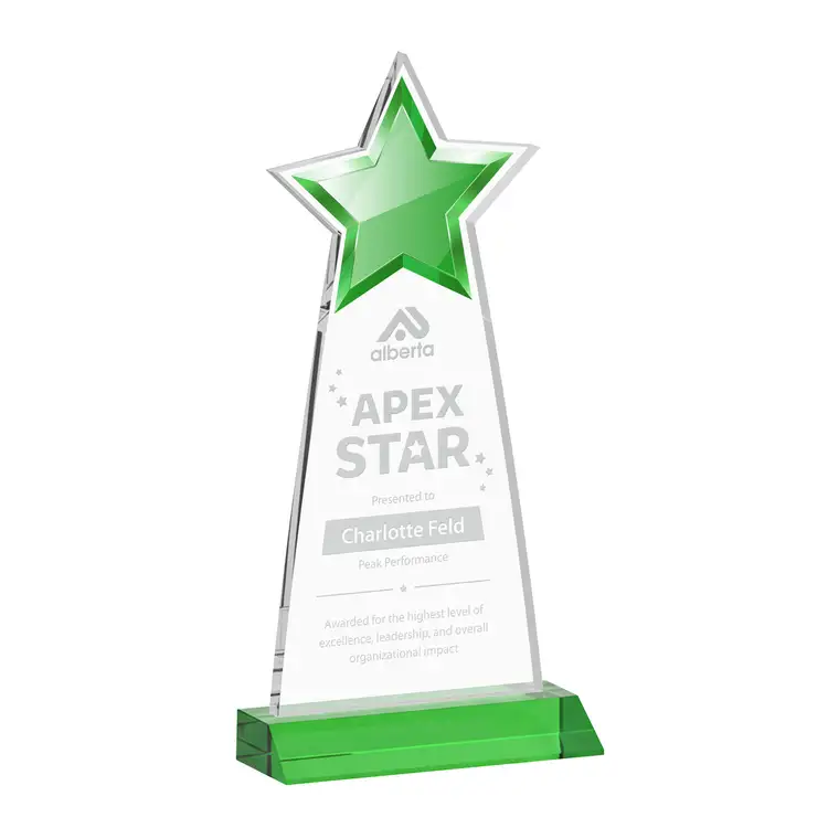Starlite Award - Starfire Crystal - Engraved #4