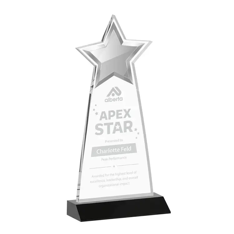Starlite Award - Starfire Crystal - Engraved #5