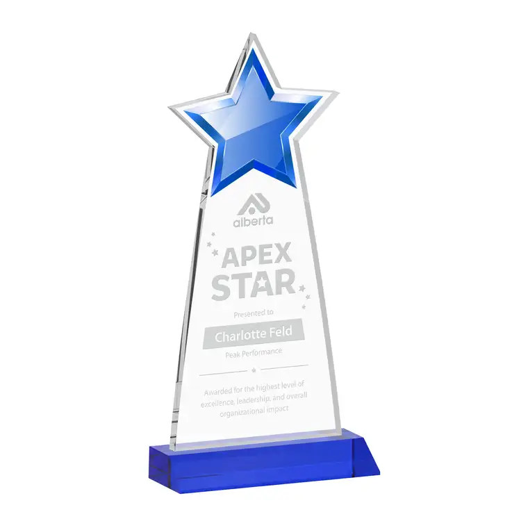 Starlite Award - Starfire Crystal - Engraved #6