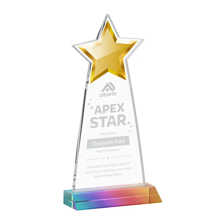 Starlite Award - Starfire Crystal - Engraved #7