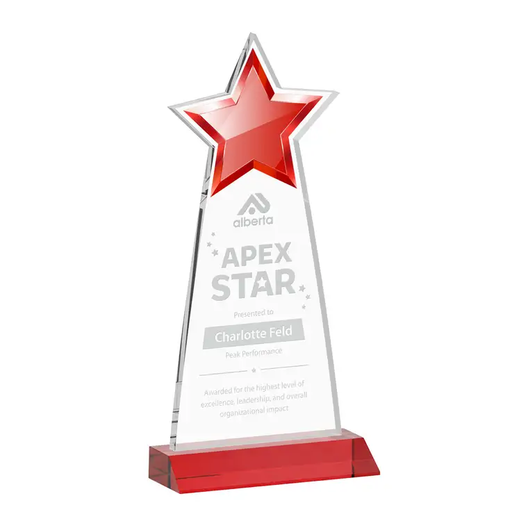 Starlite Award - Starfire Crystal - Engraved #8