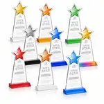 Trophée Starlite en cristal Starfire - Gravure