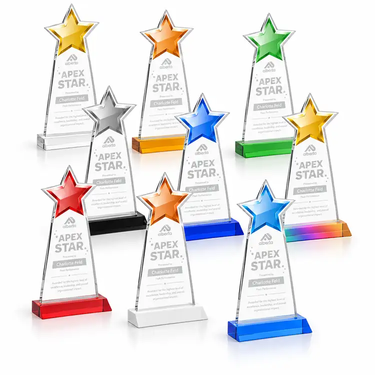 Starlite Award - Starfire Crystal - Engraved