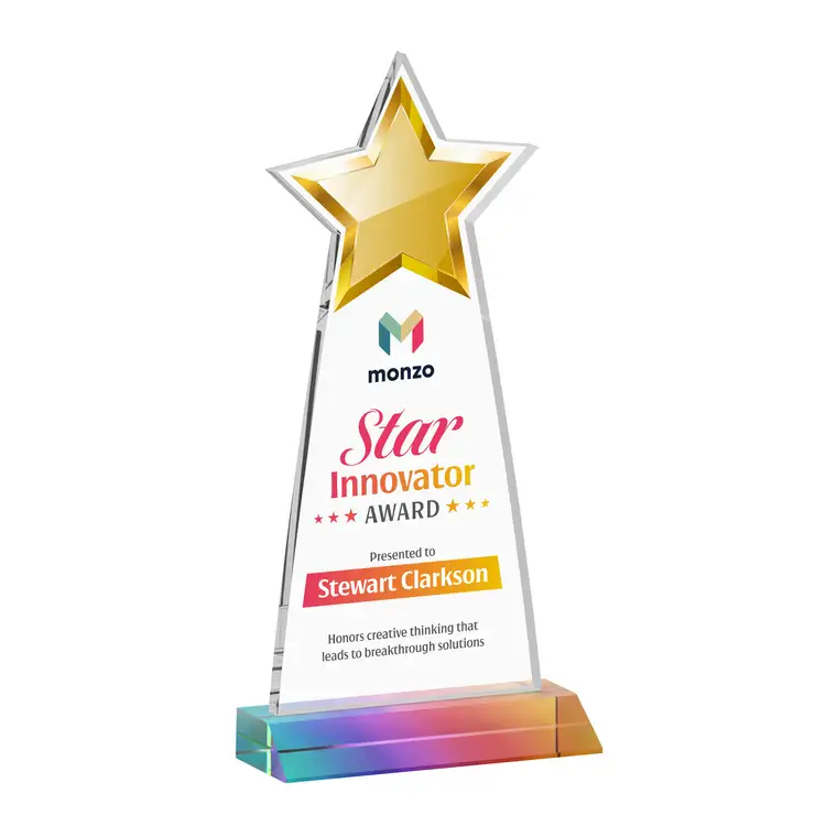 Starlite Award - Starfire Crystal - Multicolor #7