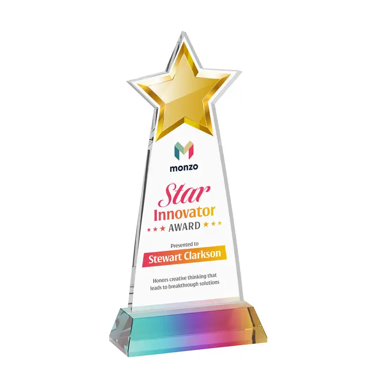 Starlite Award on Hartford Base - Multicolor Print #37