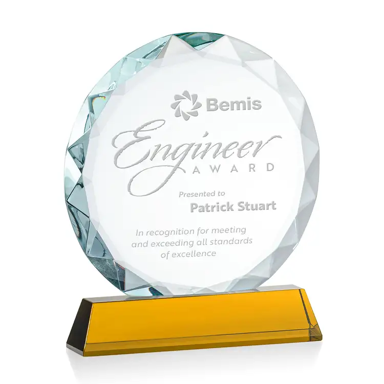 Stratford Award - Optical Crystal - Engraved #2