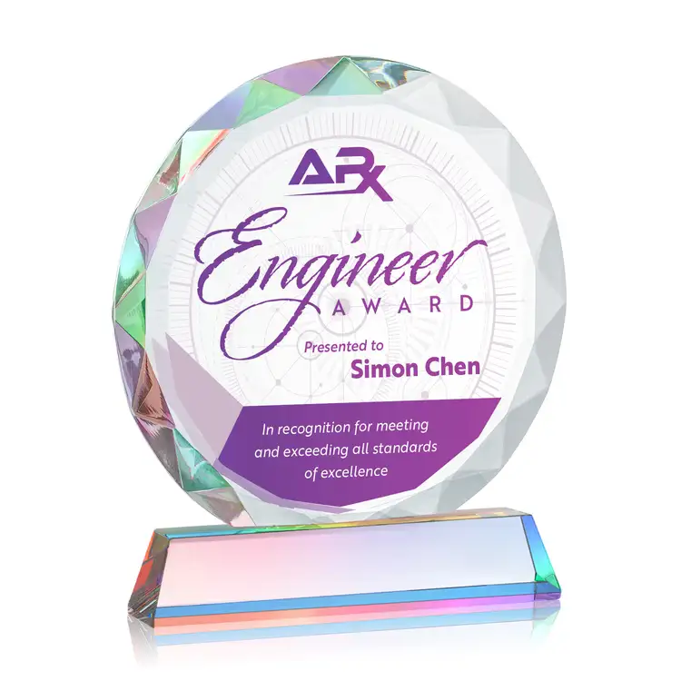 Stratford Award - Optical Crystal - Multicolor #6