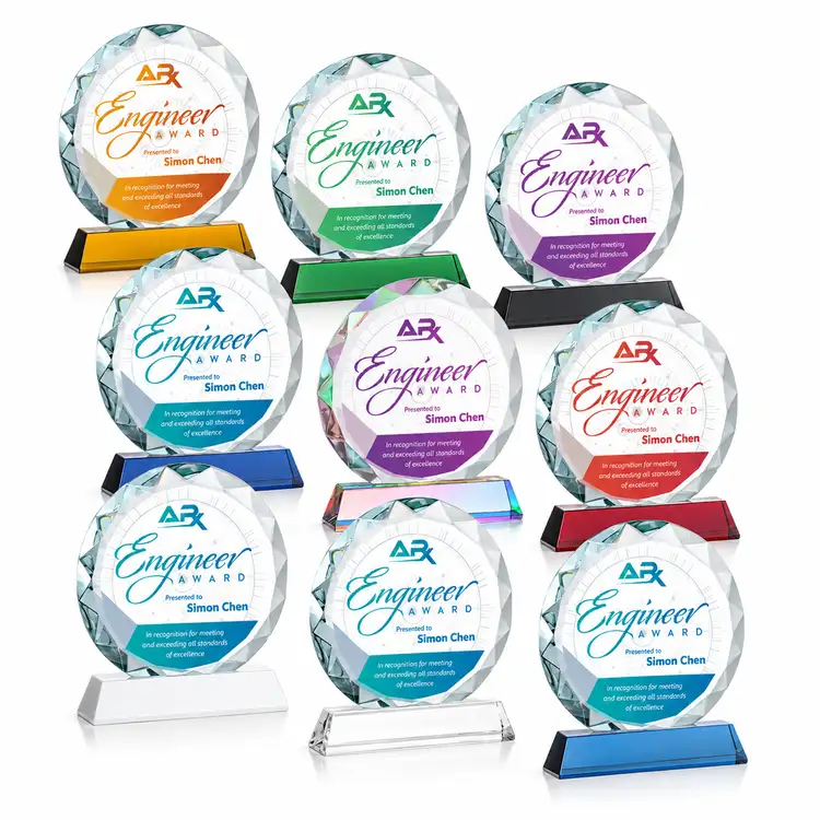 Stratford Award - Optical Crystal - Multicolor