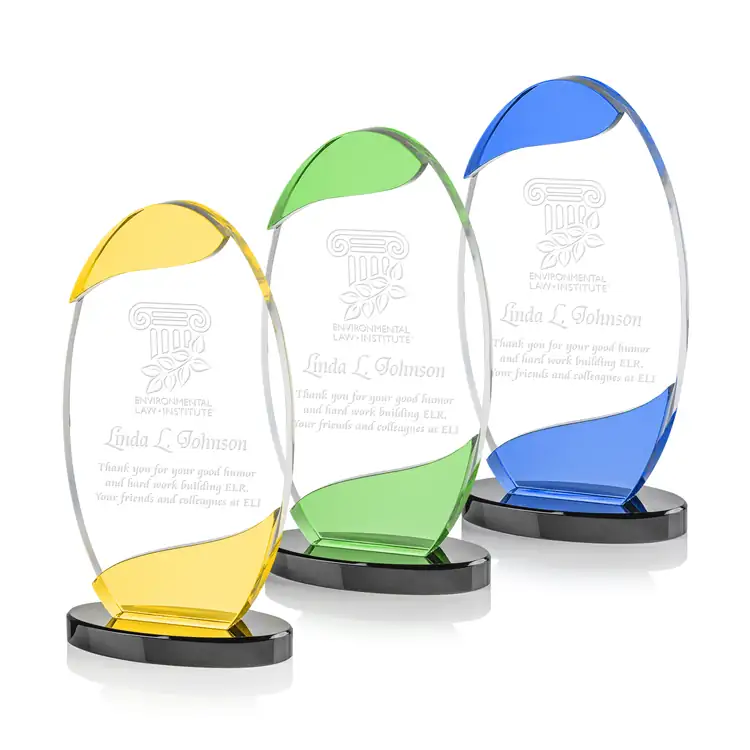 Suffolk Optical Crystal Award - Deep Etch