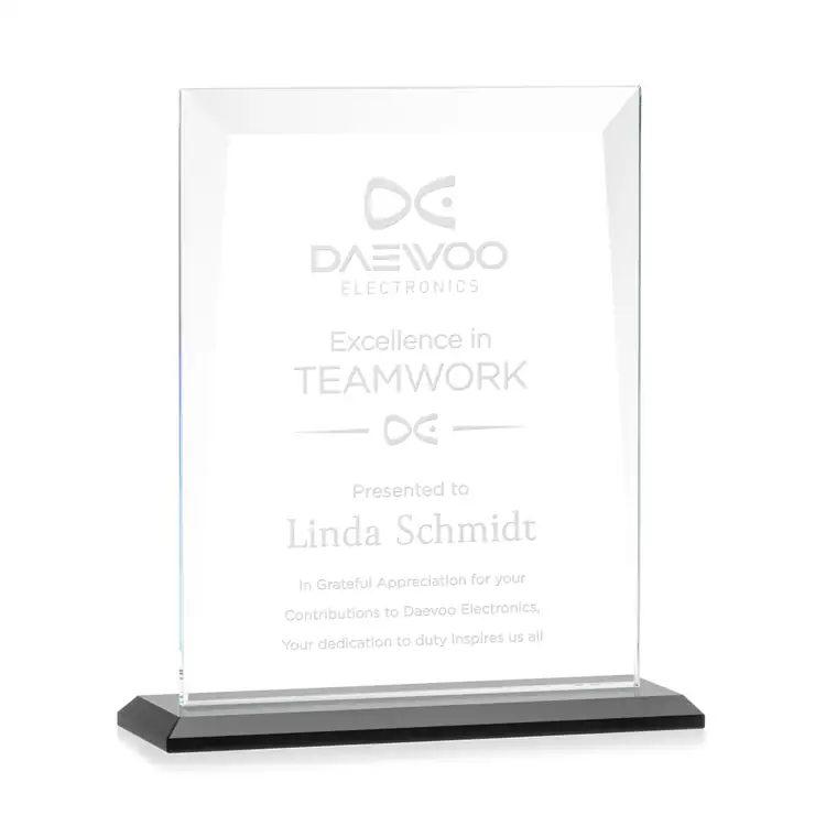 Sullivan Starfire Crystal Award - Deep Etch #4