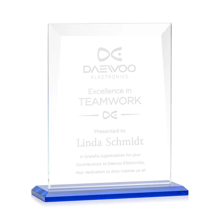 Sullivan Starfire Crystal Award - Deep Etch #5