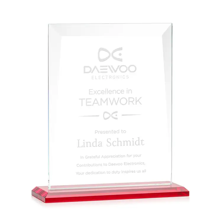 Sullivan Starfire Crystal Award - Deep Etch #6