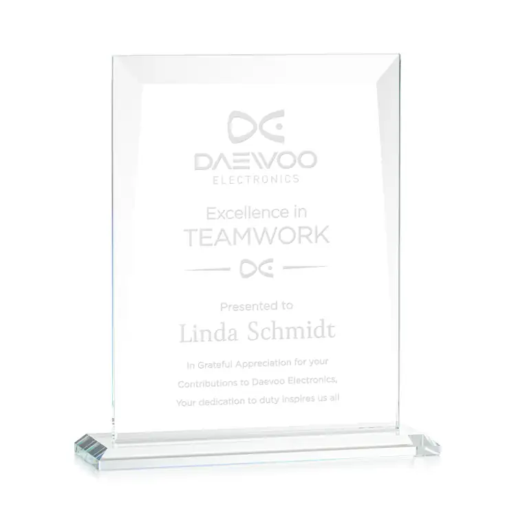 Sullivan Starfire Crystal Award - Deep Etch #8