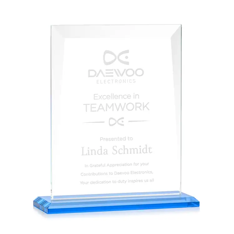 Sullivan Starfire Crystal Award - Deep Etch #9