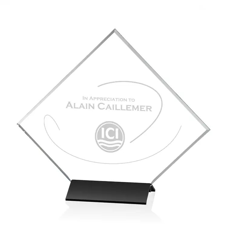 Swale Starfire Crystal Award on Satin Black Base #3