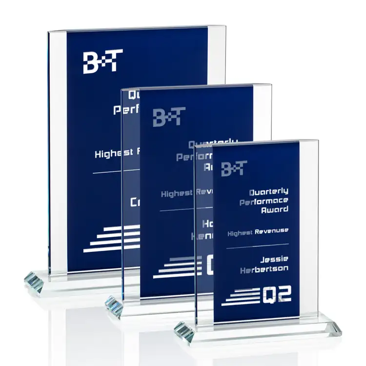 Tameside Starfire Crystal Award - Laser Engraving