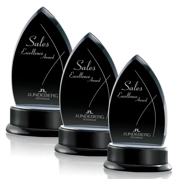 Thompson Black Crystal Award - Deep Etch