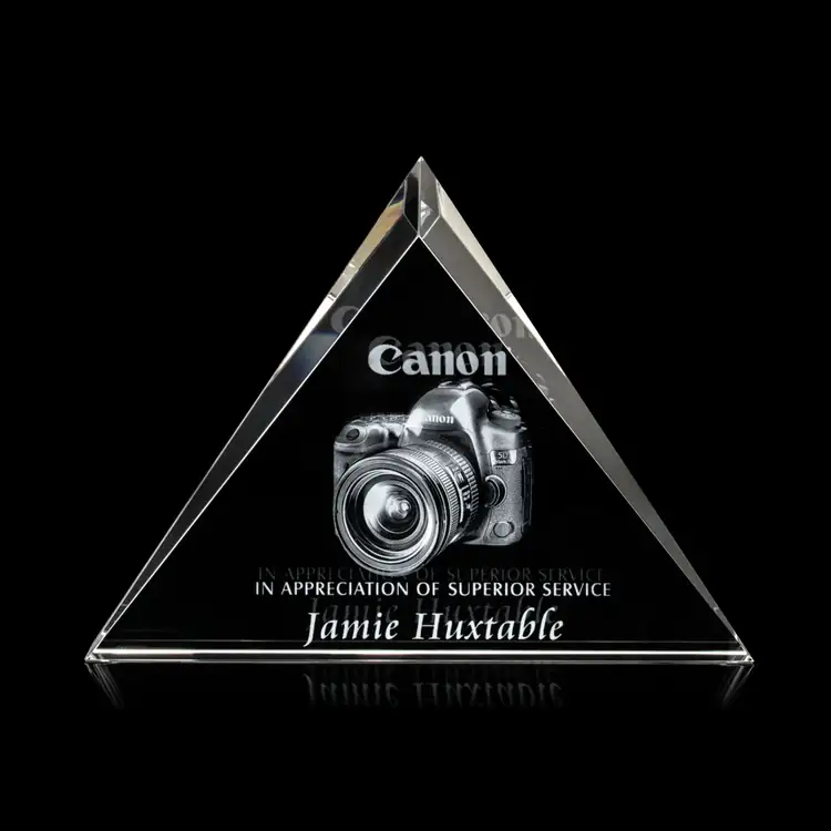 Tideswell Optical Crystal Award - 3D Engraving #2