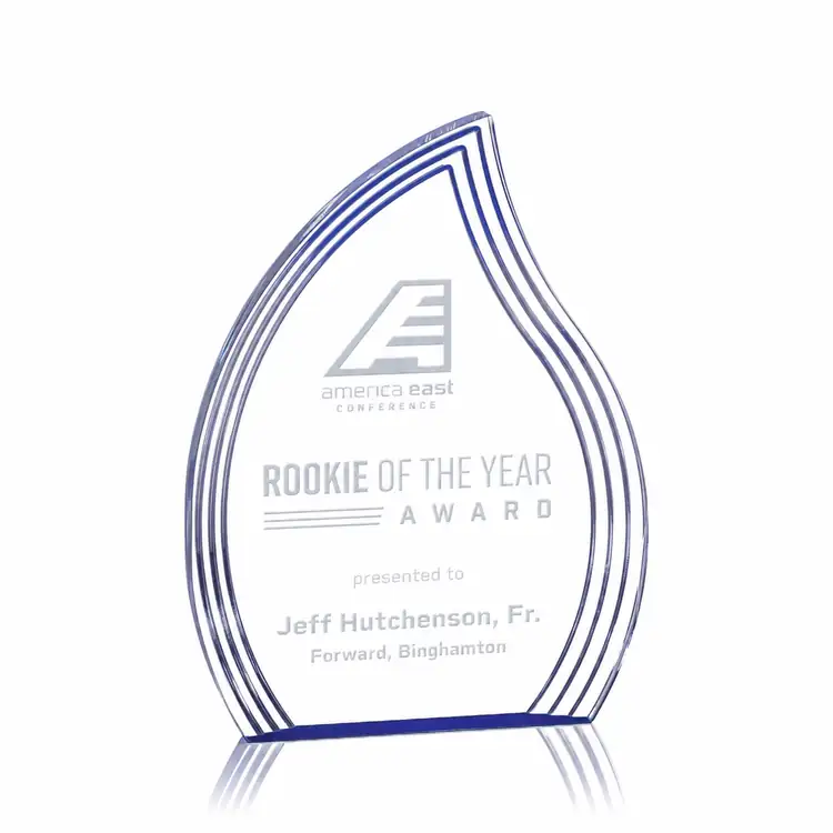 Tidworth Right Flame Acrylic Award - Laser Engraved #2