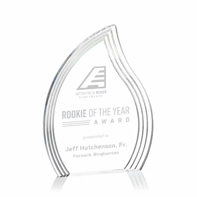 Tidworth Right Flame Acrylic Award - Laser Engraved #4