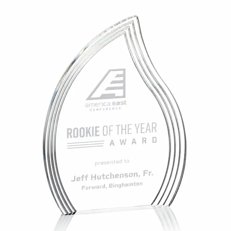 Tidworth Right Flame Acrylic Award - Laser Engraved #5
