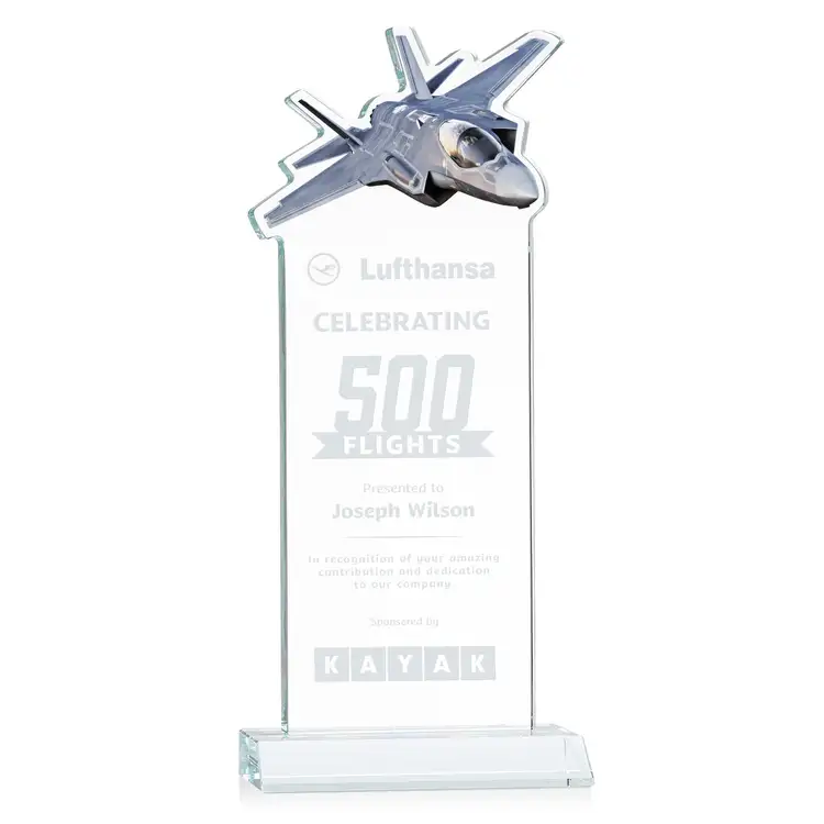 Top Gun Award - Starfire Crystal - Engraved #2