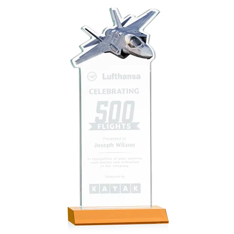 Top Gun Award - Starfire Crystal - Engraved #3