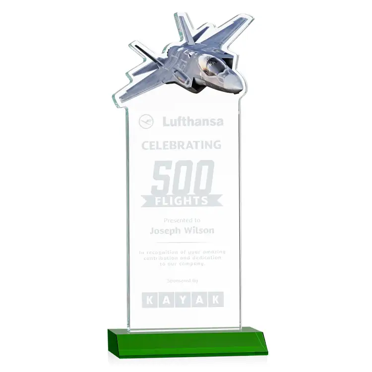 Top Gun Award - Starfire Crystal - Engraved #4