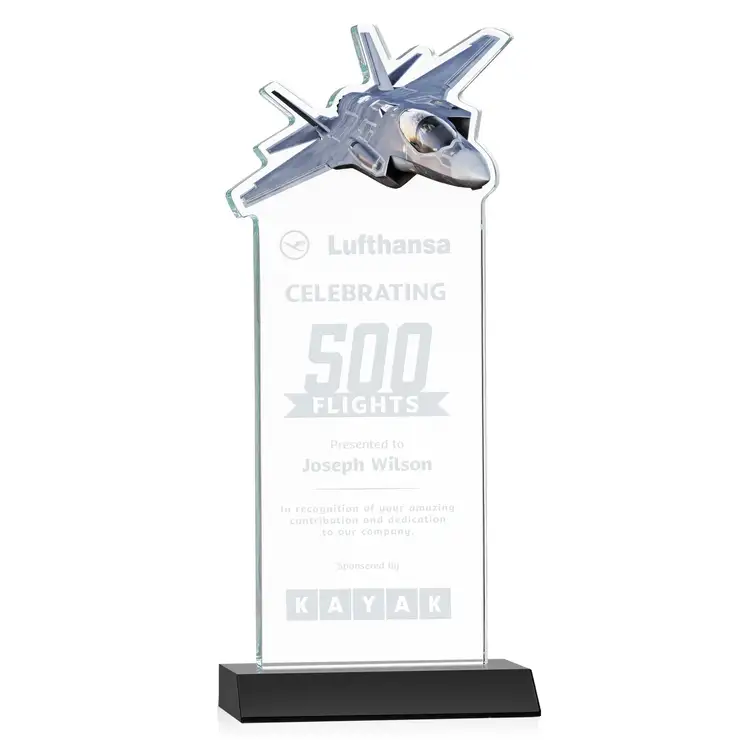 Top Gun Award - Starfire Crystal - Engraved #5