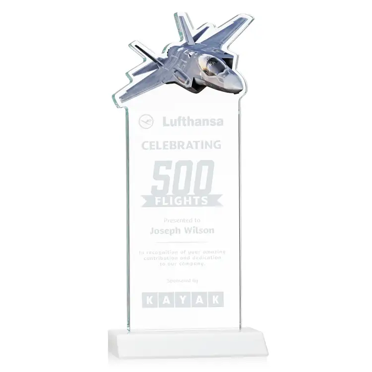 Top Gun Award - Starfire Crystal - Engraved #8
