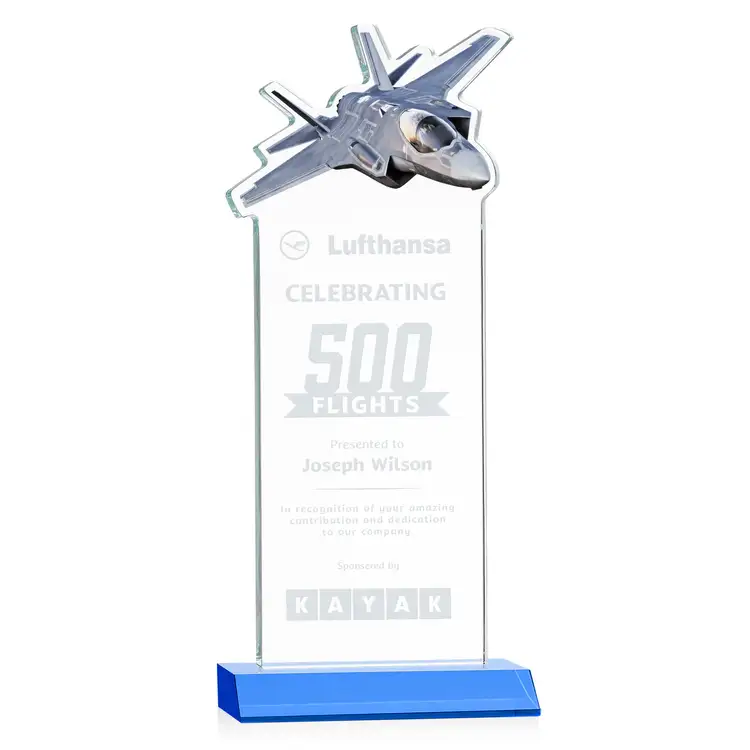 Top Gun Award - Starfire Crystal - Engraved #9