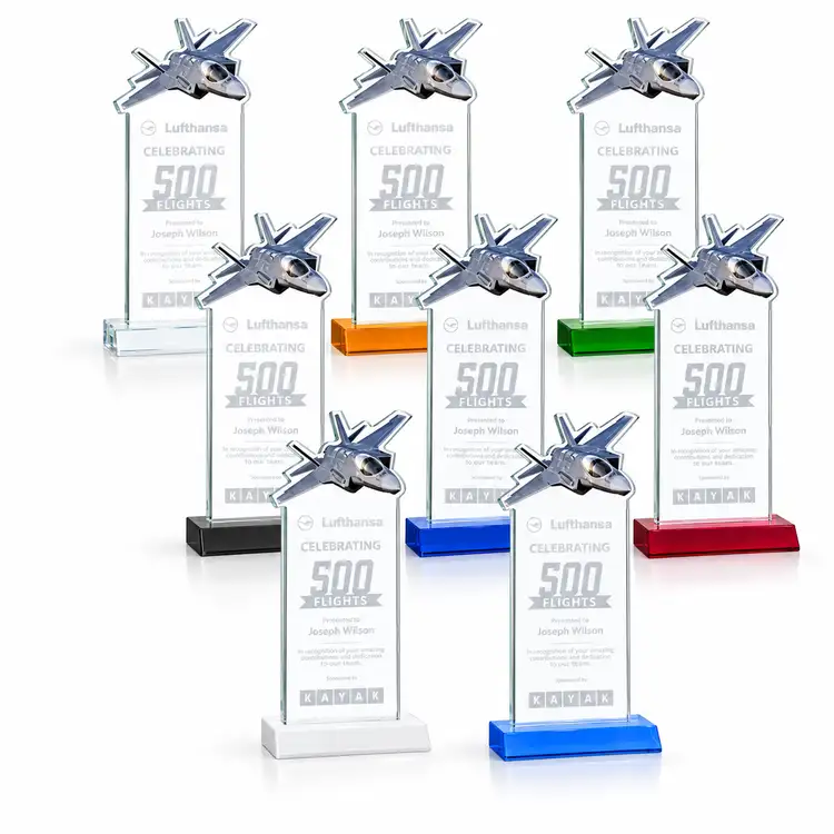 Top Gun Award - Starfire Crystal - Engraved