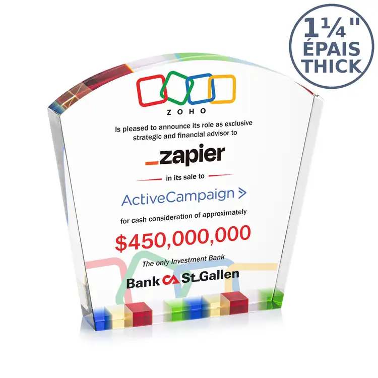 Trophée Topeka en cristal optique - Multicolore #3