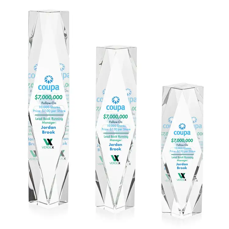 Toscana Optical Crystal Multicolor Award